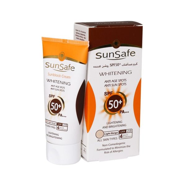 کرم ضد آفتاب +SPF 50 روشن كننده سان سیف (50 گرم)